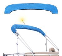 Seapisode 600D Marine Grade Bimini Top Boot Cover, impermeabile Bimini Top Storage Boot Boot adatto per 3-4 archi Bimini Top (4 archetti 215,9 - 228,6 cm W) Blu