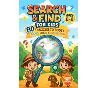 Search & Find Book for Kids 6-8: including hidden objects , spot the difference, counting and coloring activities for fun and learning experience