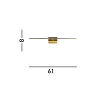 Applique a LED Amalfi IP44, metallo ottone satinato