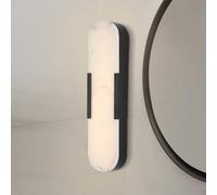 Searchlight Appliance LED per il bagno Opaline, altezza 50 cm, nera, metallo/resina Searchlight