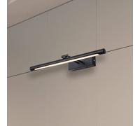 Searchlight Applique a LED a batteria Holton, nero opaco, larghezza 45 cm, CCT Searchlight