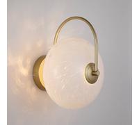 Searchlight Applique a LED Confetti, color oro/bianco, larghezza 25 cm, vetro Searchlight