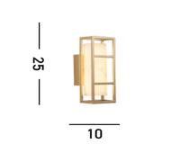 Applique LED Mirage, oro opaco e resina marmorizzata