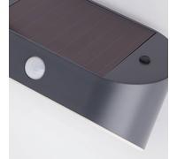 Applique Moderna Solare Policarbonato Grigio Led 1,2W 3000K