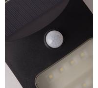 Applique Moderna Solare Policarbonato Nero Bianco Led 1,8W 3000K