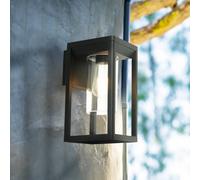 Searchlight Applique da esterno Atlanta, nera, larghezza 16 cm, metallo Searchlight