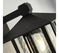 Searchlight Applique da esterno Venice, nera, altezza 36 cm, metallo/vetro Searchlight