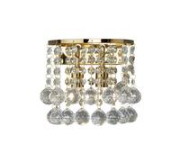 Searchlight Applique Hanna con sfere di cristallo, oro 2402-2GO