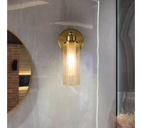 Searchlight Applique Imperial, ottone, a 1 luce, acciaio, vetro, IP44 Searchlight