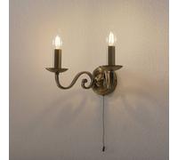 Searchlight Applique Richmond, 2 luci interruttore a strappo Searchlight