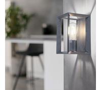 Searchlight Applique Stile Industriale Metallo Oro Argento 1x E27 [EEK: Non valutato]