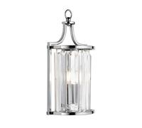 Searchlight Applique Victoria, colore cromo, vetro cristallo, 18 cm, E14 Searchlight