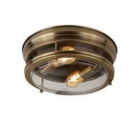 Searchlight Plafoniera Edinburgh in ottone anticato Searchlight