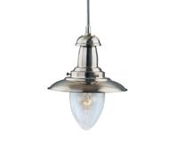 Searchlight Fisherman sospensione Ø 18cm, argento satinato Searchlight