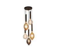 Searchlight Lampada a sospensione Elegance 5 luci, nero Searchlight