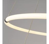 Lampadario Moderno Revolve Acciaio Bianco Policarbonato Nero Led 28,24W 3000K