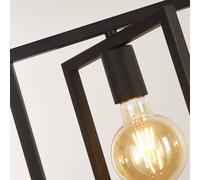 Lampada a sospensione Plaza 4Lt - Metallo nero opaco