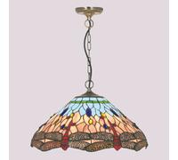 Searchlight Lampada a sospensione stile Tiffany DRAGONFLY Searchlight
