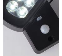Searchlight Applique solare a LED PIR 67423BK, rilevatore di movimento Searchlight