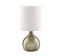 Abatjour Contemporaneo Tocco Acciaio Ottone Tessuto 1 Luce E14