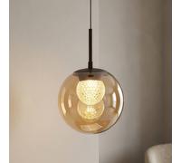 Searchlight Lampada LED a sospensione Solis, a 1 luce, bronzo, vetro, 2.700 K Searchlight