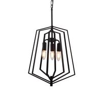 Searchlight Lampada sospensione Slinky, 3 luci, nero, Ø 35 cm Searchlight