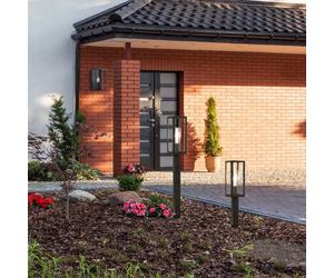 Searchlight Lampione Box in acciaio inossidabile, nero Searchlight