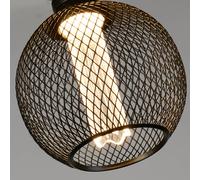 Searchlight LED Deco Bulb Wire Globe E27 4,5W 2.700K nero Maglia Searchlight