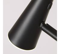 Searchlight Piantana LED a batteria 10450BK, nera, altezza 151 cm, metallo Searchlight