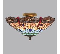 Searchlight Plafoniera a forma di libellula in stile Tiffany 1289-16