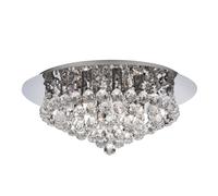 Searchlight Plafoniera Hanna cromo sfere di cristallo 45cm Searchlight
