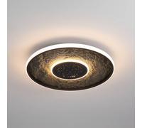 Searchlight Plafoniera LED Lumadisc, effetto stellato, nero, Ø 41 cm Searchlight