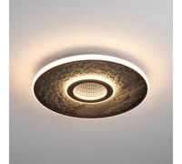 Searchlight Plafoniera LED Lumadisc, nero, Ø 41 cm, metallo/silicone Searchlight