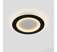 Searchlight Plafoniera LED Ringo, Ø 39 cm, ferro bianco/nero/acrilico, CCT Searchlight