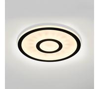 Searchlight Plafoniera LED Roundel, bianco/nero, Ø 35 cm, ferro/acrilico Searchlight