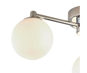 Searchlight Plafoniera Tiberius, cromo/smerigliato, vetro, a 3 luci, G9 Searchlight