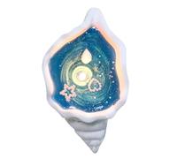 Seashell Candle - Profumo, decorazione a conchiglia | Soia naturale - con profumo di sandalo, ornamento fatto a mano lungo per animali domestici, esposizione alla tavola da meditazione, ambiente