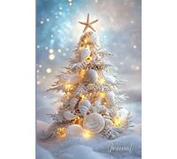 Seashell Christmas Tree Journal: A Magical Holiday Notebook with Seashell Fern Tree, Starfish Topper, and Glittering Ocean-Inspired Charm