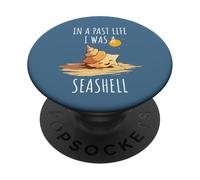 Seashell Collector Vita passata Sea Shell Fan Ocean Beach Sand PopSockets PopGrip Adesivo