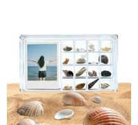 Seashell Frame Box, Magnetic Clear Acrylic Storage Display Case, Sea Shell Container for Office School College Dorm Living Room Bedroom Bookshelf Decor
