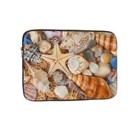 Seashell Landscape On The Beach borsa per computer da 13 pollici, borsa portatile per computer, adatta per viaggi d'affari e pendolarismo