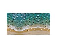 Seashell Landscape On The Beach Print Versatile Party Banner,Migliori bandiere Banner per eventi, per decorazioni per feste di compleanno