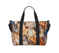 Seashell Landscape On The Beach stampato borsa tote da donna borsa a tracolla portatile adatta per allenamenti in palestra pendolarismo e viaggi