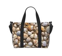 Seashell Sandy Beach Theme Print Italy Flag Print Borsa versatile per viaggi, borsa a tracolla portatile da viaggio per ogni tua esigenza