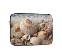 Seashells by The Seashore - Custodia per computer portatile da 17 pollici, impermeabile, antiurto, leggera, per tablet