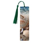 Seashells by The Seashore Segnalibro in legno fai da te Segnalibro artigianale in legno con nappe colorate Etichette regalo in legno Etichette regalo insolito per gli amanti dei libri uomini donne