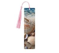 Seashells by The Seashore Segnalibro in legno fai da te Segnalibro artigianale in legno con nappe colorate Etichette regalo in legno Etichette regalo insolito per gli amanti dei libri uomini donne