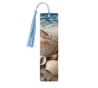 Seashells by The Seashore Segnalibro in legno fai da te Segnalibro artigianale in legno con nappe colorate Etichette regalo in legno Etichette regalo insolito per gli amanti dei libri uomini donne
