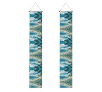 Seashells On The Beach Stampa Autunno Portico Striscione, Banner Poliestere, Uso Interno Esterno, Facile Da Appendere Riutilizzabile