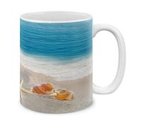 Seashells On The Beach Tazza In Porcellana Tazze Da Caffè Con Manico Tazze 330Ml Per Tè Donna Bevande